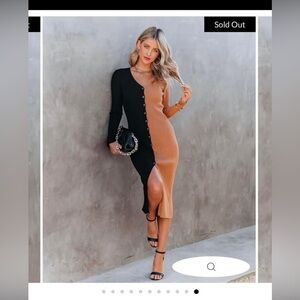 Vici colorblock midi dress